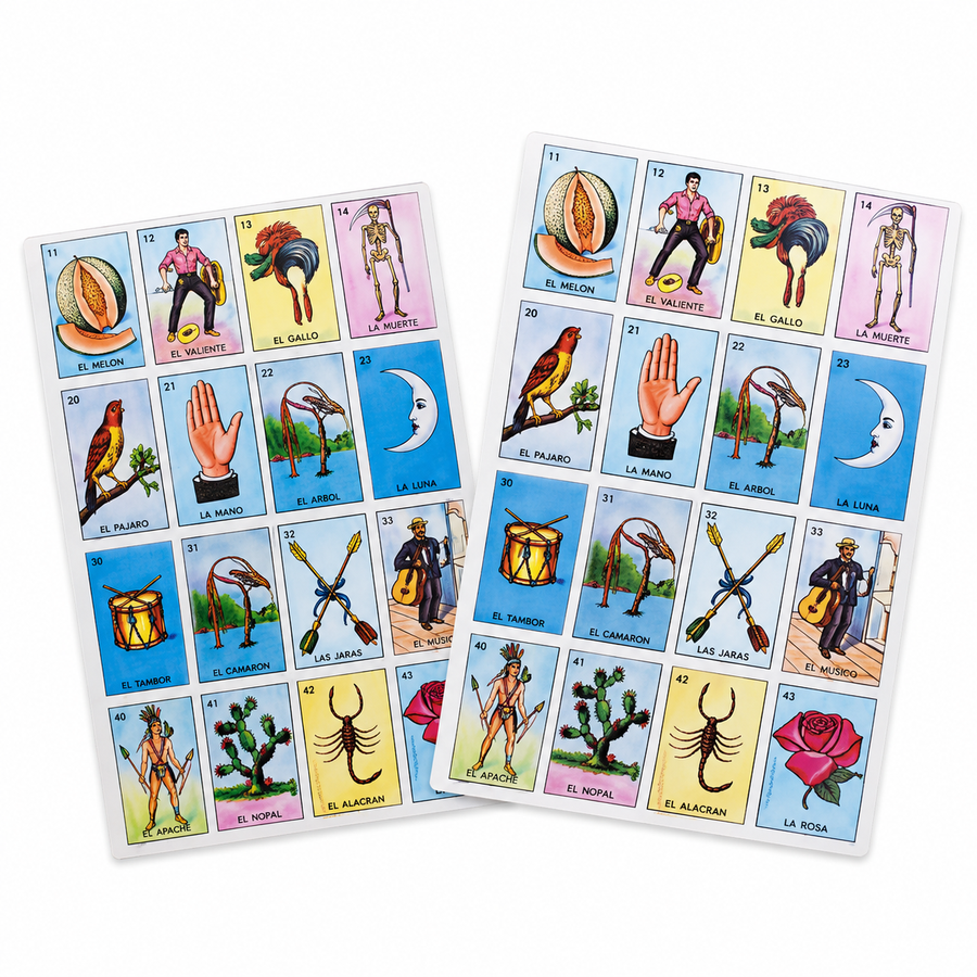 Lotería Mexicana Clásica Infantil Con 5 Tableros Y Cartas Juego Tradicional Premio Piñata Bolo Fiesta