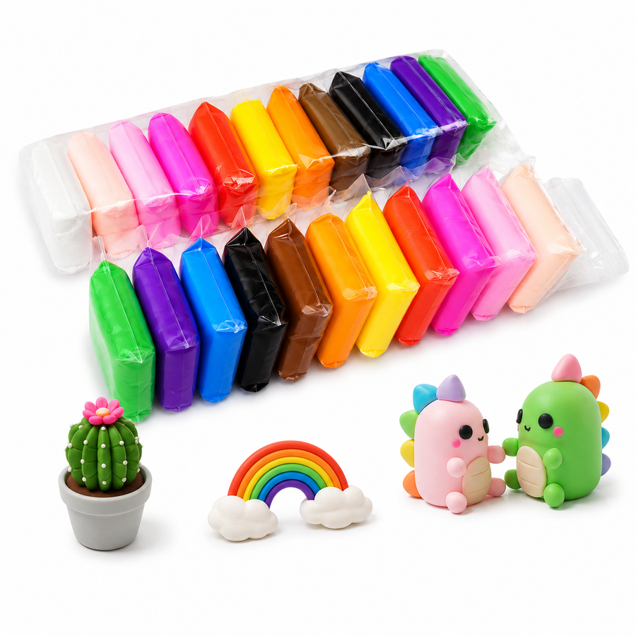 Foamy Moldeable 12 Colores para Manualidades y Plastilina Suave para Niños