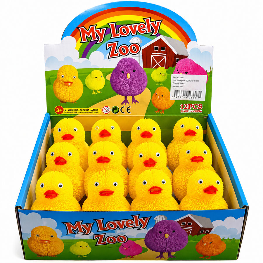 Patos Squishy con Luz LED Antiestrés Juguete Sensorial para Piñata Bolo Fiesta Infantil  6 Pzas