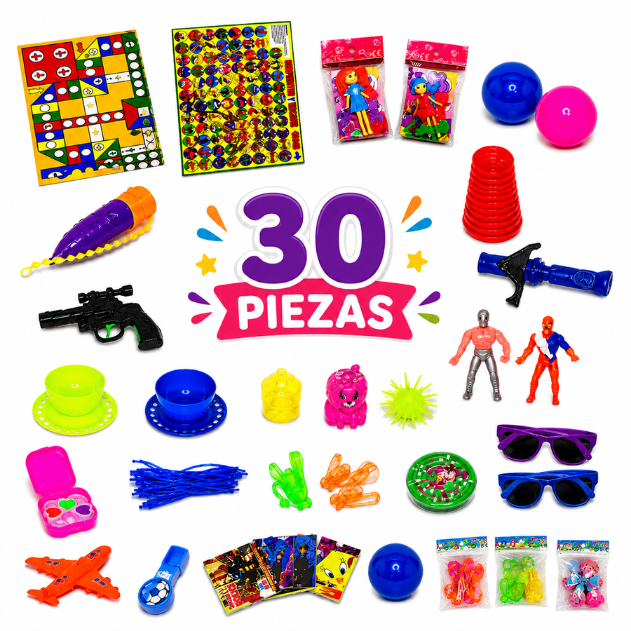 Juguetes para Piñata Surtidos | Relleno para Piñatas, Bolos, Dulceros y Fiestas Infantiles