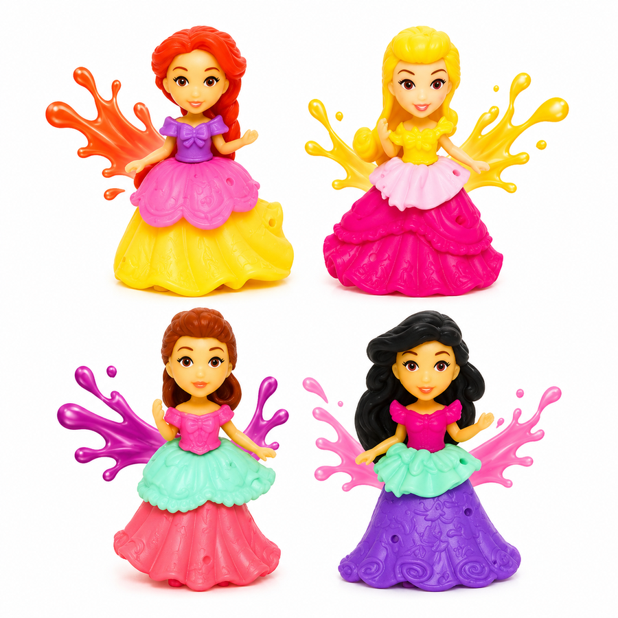 Planilla Mini Princesas Armables con Aroma 20 Piezas | Muñequitas para Piñata, Dulceros y Fiestas Infantiles