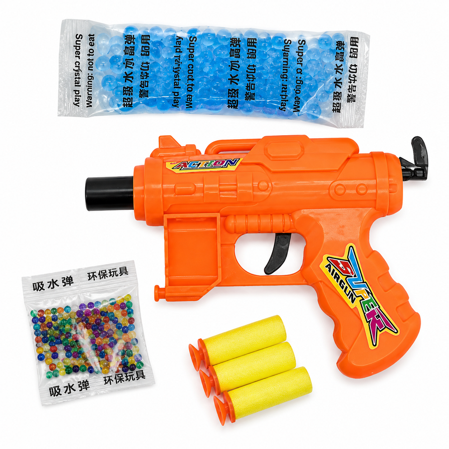 Pistola Mini Hydrogel Infantil con Dardos y Bolitas de Gel | Juguete para Piñata, Bolos y Premios | 1 Pieza