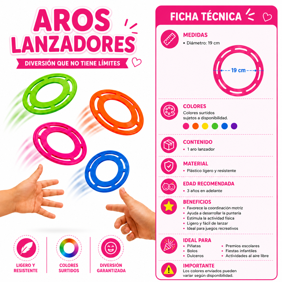 Disco volador para niños | Juguete para piñatas, Bolos, fiestas infantiles