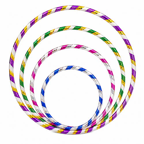 Hula Hula Infantil Colores Surtidos 12 Pzas | Aros de Diferentes Medidas para Juegos, Fiestas, Activación Física y Premios